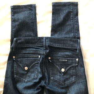 Hudson dark blue cropped jeans